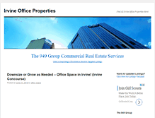 Tablet Screenshot of irvineofficeproperties.com